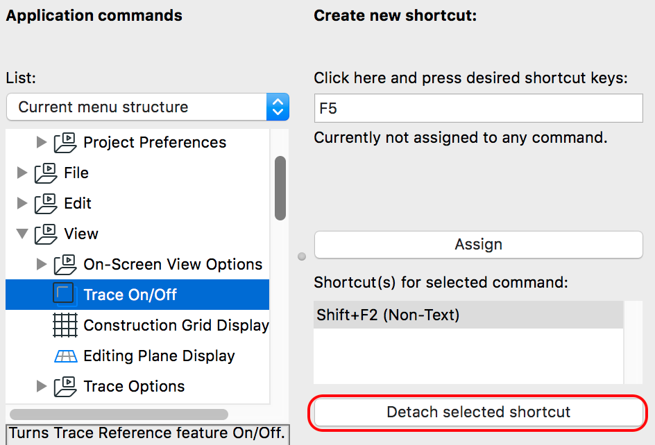 Archicad keyboard shortcuts mac